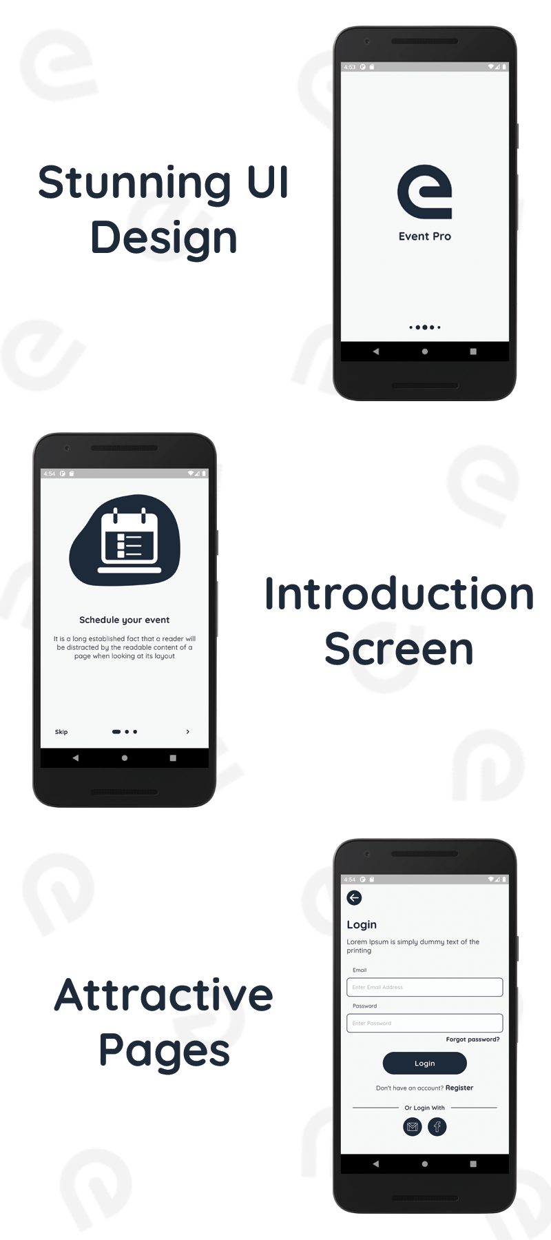Event Pro - Events Management and Booking Flutter App UI Kit
